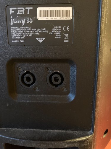 Coppia fbt jolly 160w rms - 160w,